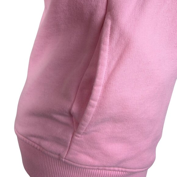 Superdry Women’s Pink Cotton Hoodie Logo Pullover Sweater Size 6 - Picture 5 of 11